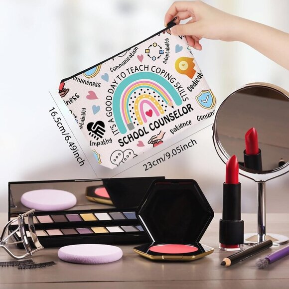 School Counselor Gift It’s A Good Day To Teach Coping Skills Zipper Pouch Makeup - Picture 3 of 6